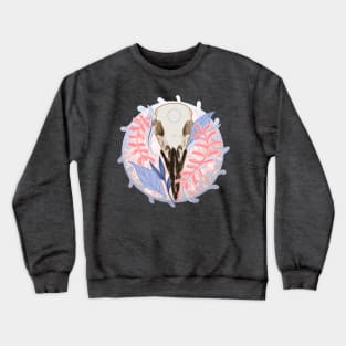 Bird Skull Wreath Crewneck Sweatshirt